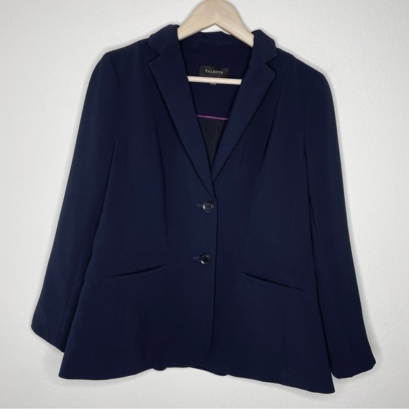 Talbots Navy Blue Career Wear Blazer - Picture 1 of 7